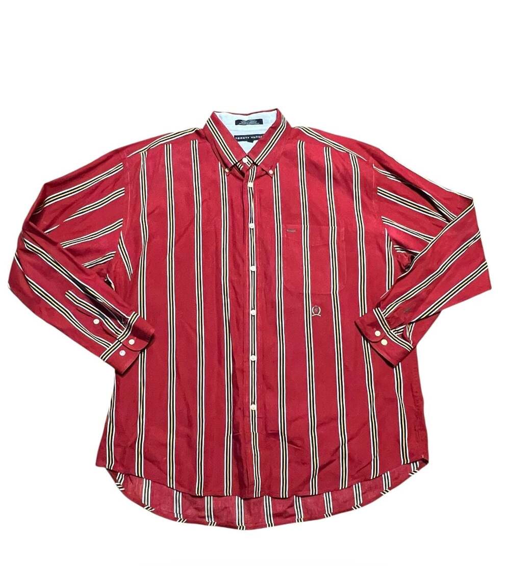 Tommy Hilfiger Vintage Striped Button Down Shirt XL